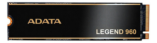 Ssd 1TB Adata Legend 960 M2 2280 Nvme Pci-e 4.0 ALEG-960-1TCS Velocidade De Leitura Até 7400mb/s Gravação Até 6800mb/s Compatível Com Notebook Pc Ps5 Cor Black