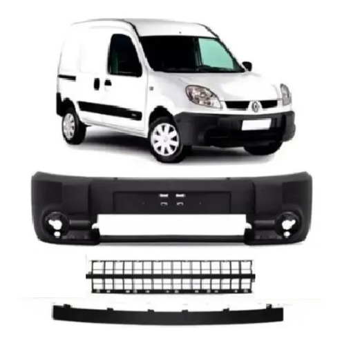 Paragolpe Renault Kangoo 08/12  Con Central Y Moldura