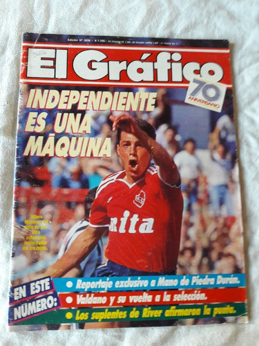 El Gráfico Nº 3656 Año 1989 Alfaro Moreno Independiente