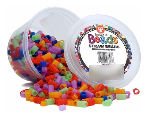 Hygloss Products Bucket O'beads Class Economy Cuenta Paja