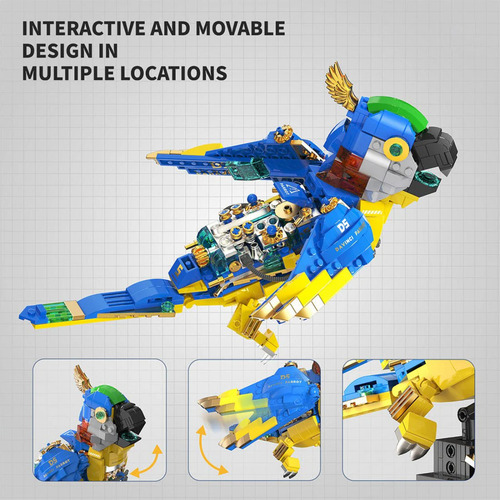 Bloques De Construcción Tuomu Escarabajo-línea Steam Davinci 490 Loro