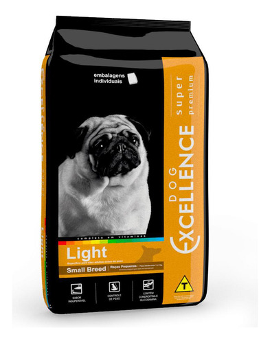Ração Dog Excellence Cães Adult Raças P Light 10,1kg
