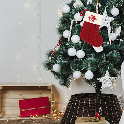 Colgando Calcetines De Tejer Alfabeto De Navidad Para La