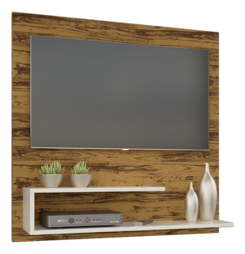 Suporte Painel Para Tv Smart/led/lcd 32 Polegadas Orlando Cor Freijó / Off White