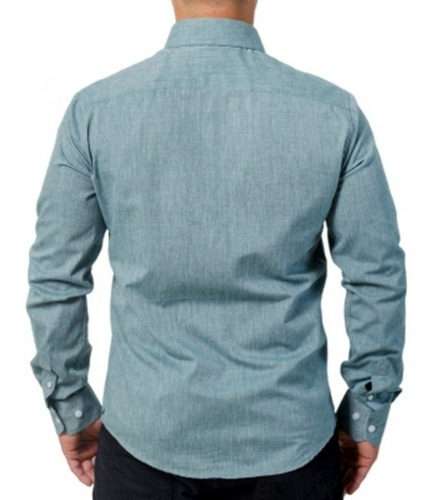 Camisa Exclusiva Social Lisa Algodão: Linho Verde - Lino Ve