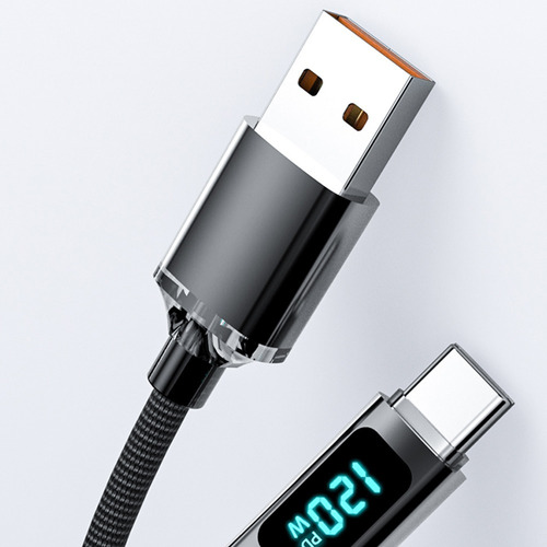 Cabo De Carregamento Rápido Tipo C De 120 W, Cabo De Dados