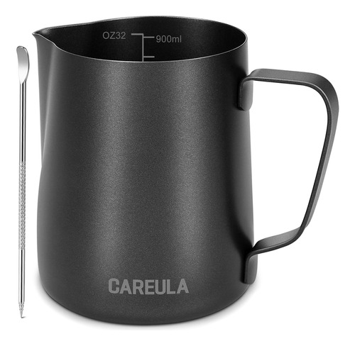 Jarra De Espuma De Leche, Jarra De Acero Inoxidable De 32 Oz