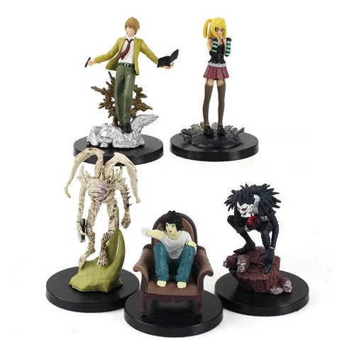 Figuras Death Note L Killer Light Yagami R, 5 Unidades/lote