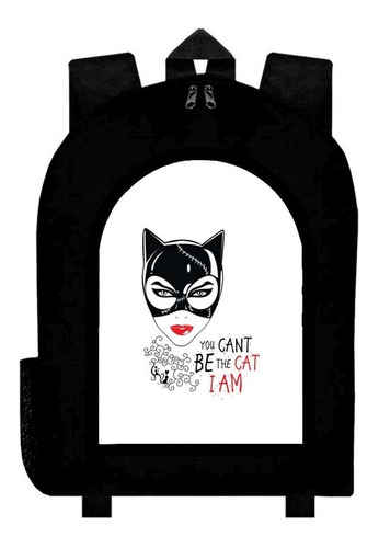 Mochila Gatubela Cat Woman Negra Adulto / Escolar A15