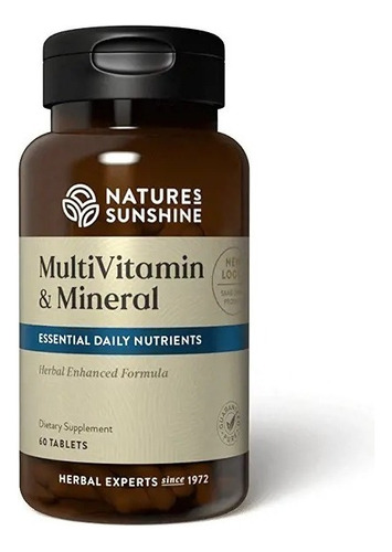 Nature's Sunshine | Múltiples Vit Y Min | 125mg | 60 Tableta