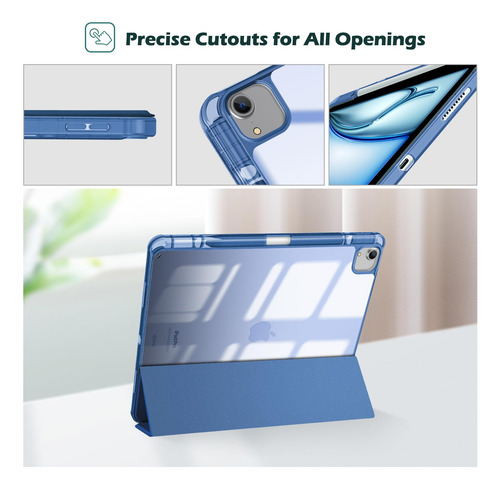 Funda Para iPad Air 13 M2 2024 iPad Pro 12.9 Ranura Lápiz