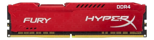 Memória RAM Fury color vermelho  8GB 1 HyperX HX426C16FR2/8