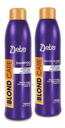 Detra Shampoo Blond Care + Restore Blond Care - 2x1l - R