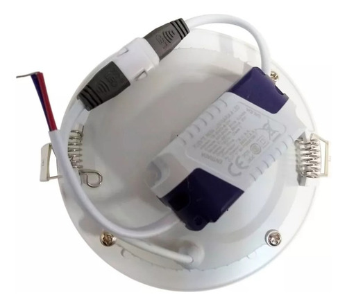 Panel Led Circular Embutir 25w Luz Fria Tbcin Color Blanco
