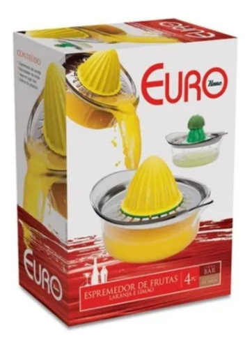 Espremedor De Laranja Limão Multiuso Inox Euro Home 