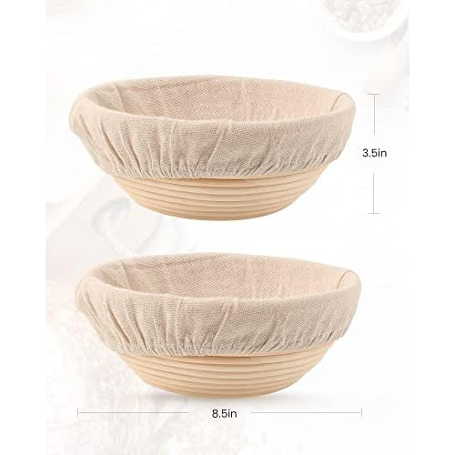Cestas De Fermentación Elaboración De Pan De Masa Mad...