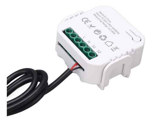 Medidor De Energia Monofásico Preto Preto Wifi Monitor Smart