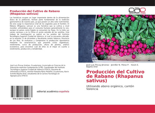 Libro: Producción Del Cultivo Rabano (rhapanus Sativus):