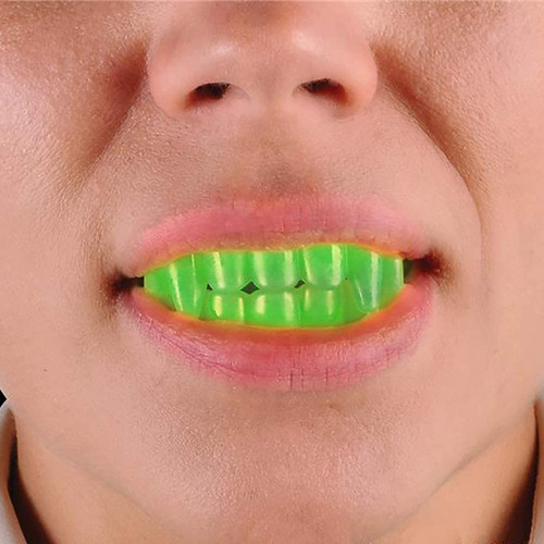 Dientes De Halloween Dientes De Colmillos De Neón, Dis...
