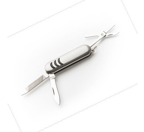 Imagen 1 de 4 de Kit De 3 Mini Navaja Metálica Cuenta Con Arillo Para Llavero