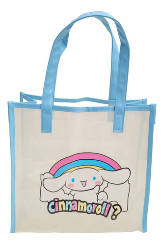 Bolso Tote Transparente Sanrioo Azul Cinamonroll Kawaii