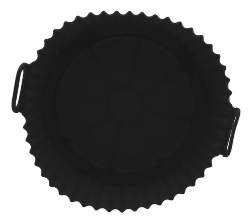 FORMA REDONDA DE SILICONE PARA AIR FRYER PRETA 4889 - LYOR