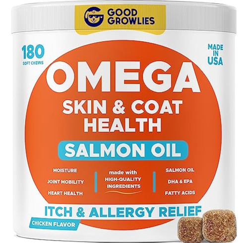 Golosinas De Aceite De Pescado De Alaska Omega 3 Para Perros