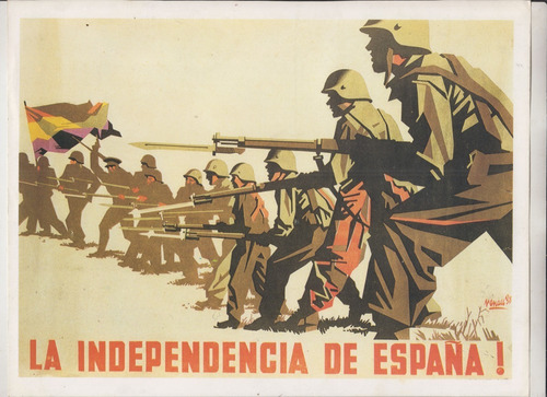 Cartel De La Guerra Civil Española Por Josep Renau Facsimil 