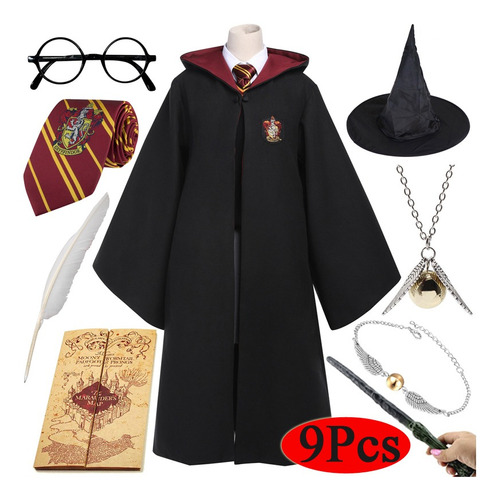 Juego De Ropa Harry Potter Capa 9 Piezas Role Ronald/hermion