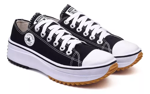 ALL STAR CHUCK TAYLOR PLATAFORMA MOVE PRETO LUA ROXA CANO LONGO