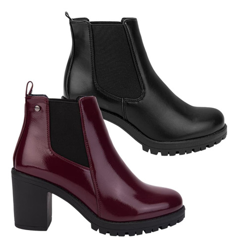 Kit Bota Botin Plataforma Tacon Vestir Mujer Vi Line 1087422