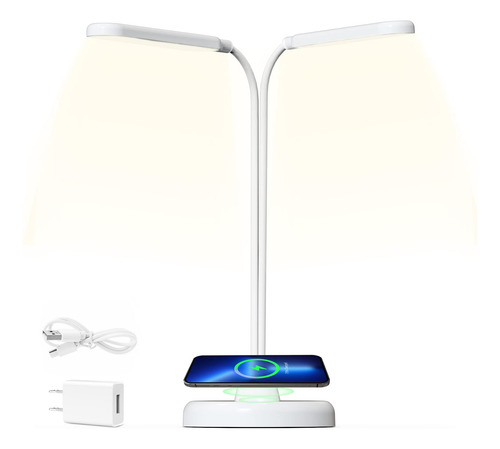 Lámpara De Escritorio Led Fxps Con Cargador Inalámbrico Lámp