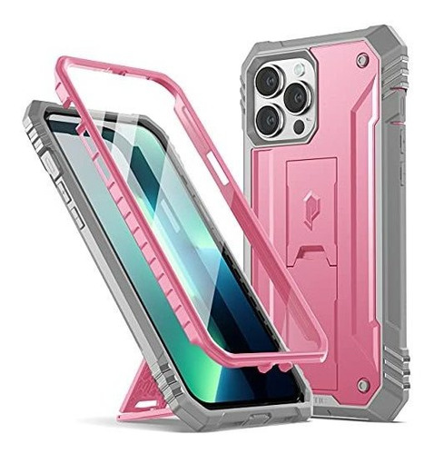 Funda Dura Completa Color Rosa Para Apple iPhone 13 Pro Max