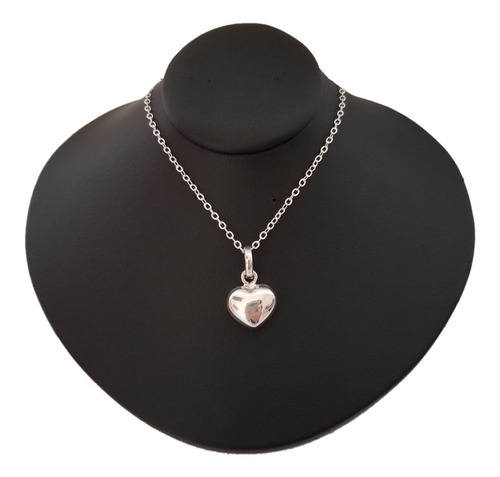 Collar Mujer Corazón Regalo Novia Joya En Plata