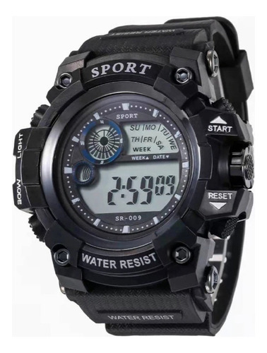 Reloj Digital Para Hombre / Negro 