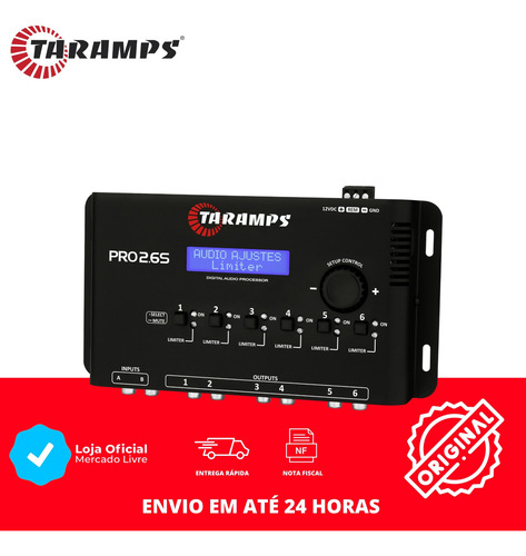 Crossover Processador Audio Digital Equaliza Pro 2.6 Taramps