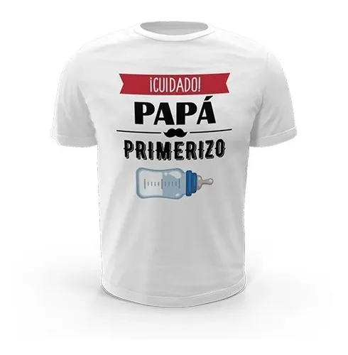 Temporizador Grave semiconductor Regalo Playera Personalizada De Algodón 100% Papá Primerizo. | Envío gratis