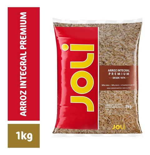 Arroz Integral Premium Joli - Tipo 1 - 1kg