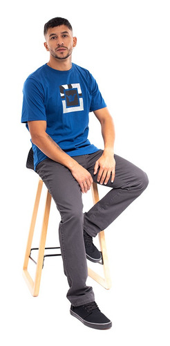 Imagen 6 de 7 de Polera Manga Corta Hombre Hang Loose Eternal Sea Azul