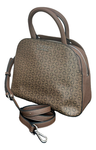 Bolso Crossbody Guess Café Para Mujer Original