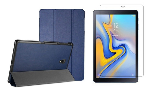 Funda Smart Cover Para Tablet Samsung A10.5 2018 T590+vidrio