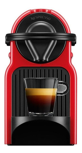 Imagen 1 de 3 de Cafetera Nespresso Inissia C40 automática ruby red para cápsulas monodosis 220V - 240V