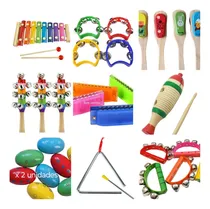 Comprar Kit De Percusión X 10 Instrumentos Musicales Infantiles 