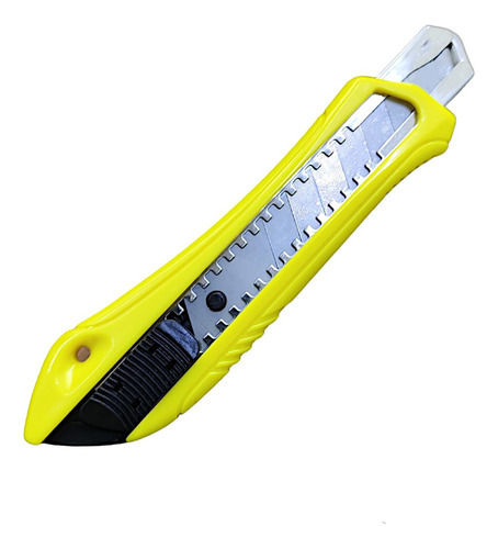 Cutter Navaja Retráctil De Acero Sk4 Amarilo 18mm Techtools