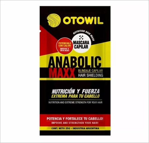 Mascara Capilar Anabolic Maxx - Nutricion Fortalecedor X12 U