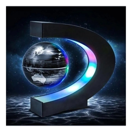 Lâmpada Flutuante Maglev Earth Led Mapa Mundial