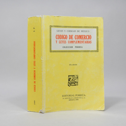 Código De Comercio Y Leyes Complementrias Porrúa 1999 Bc7