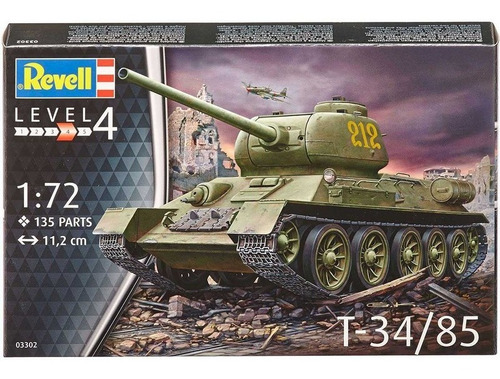 Tanque T-34 / 85 - 1/72 Revell 03302