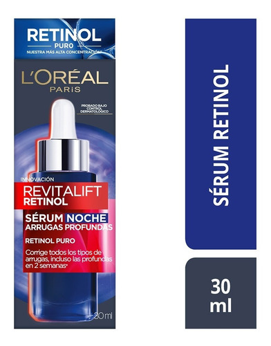 Sérum Serum noche L'Oréal Paris Revitalift Retinol noche de 30mL
