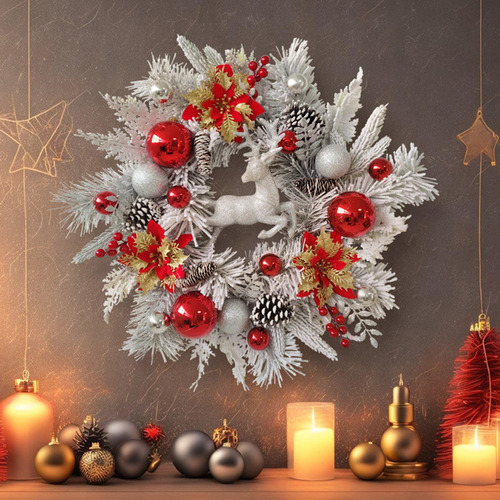 Corona De Navidad Corona De Navidad Para Puerta 50cm